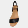 Jinnit Black/ Tan Leather Sandals