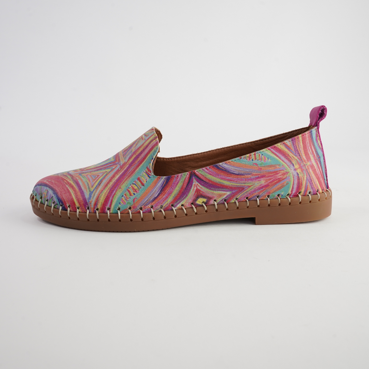 Airlie Kaleidoscope Multi Leather Flats - SALA | Shouz