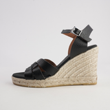 Sophia Doya Negro Espadrille Wedges - WITH GRACE | Shouz