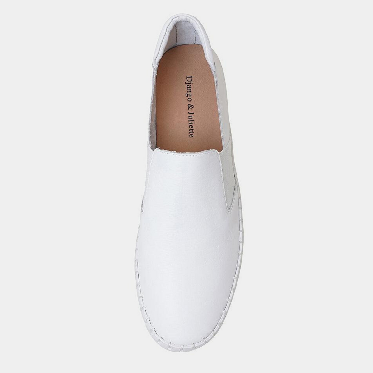 Becca White Leather Sneakers - DJANGO AND JULIETTE | Shouz