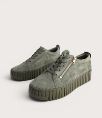 Bump Khaki Suede/ Khaki Sole Sneakers
