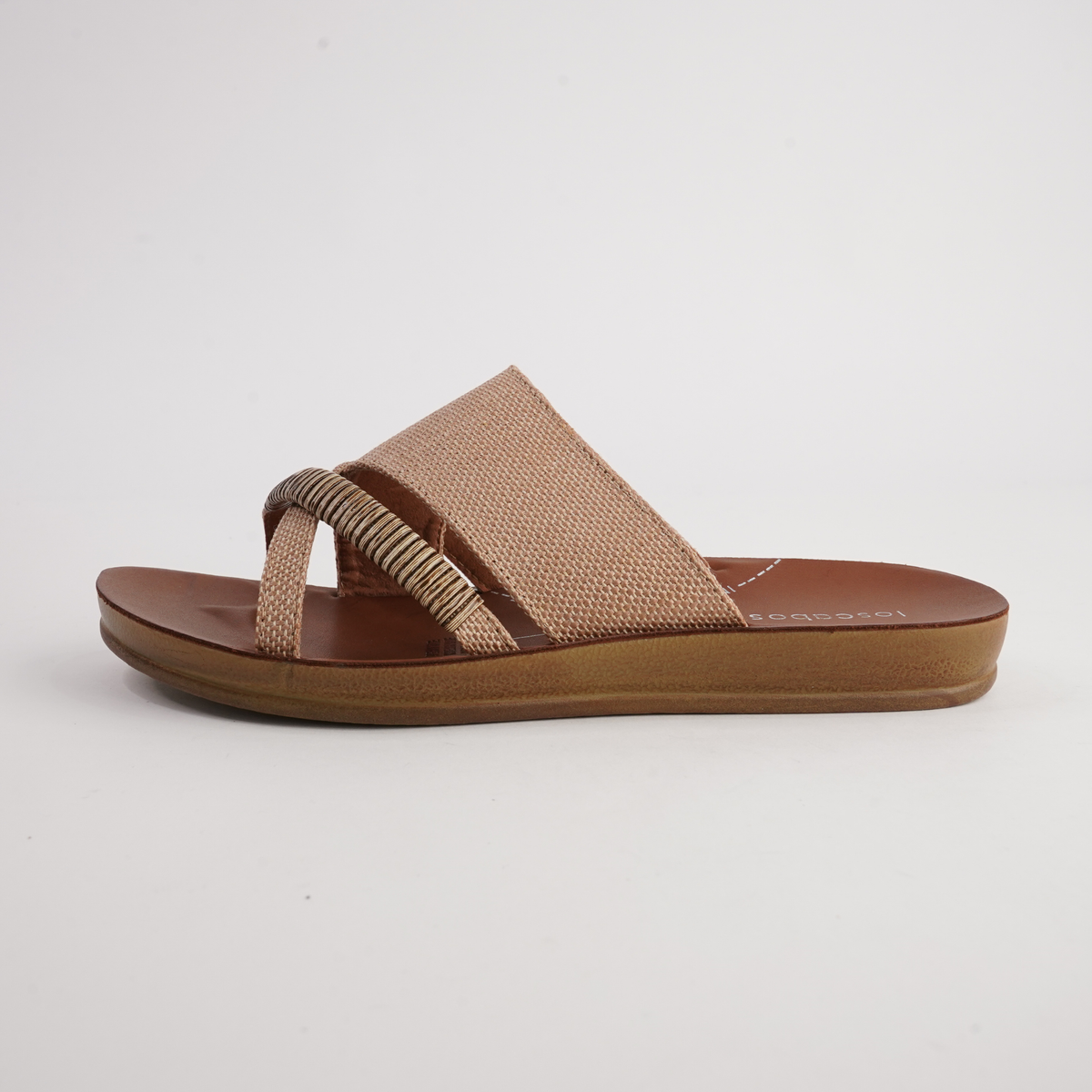 Bride Caramel Raffia Slides - LOS CABOS | Shouz