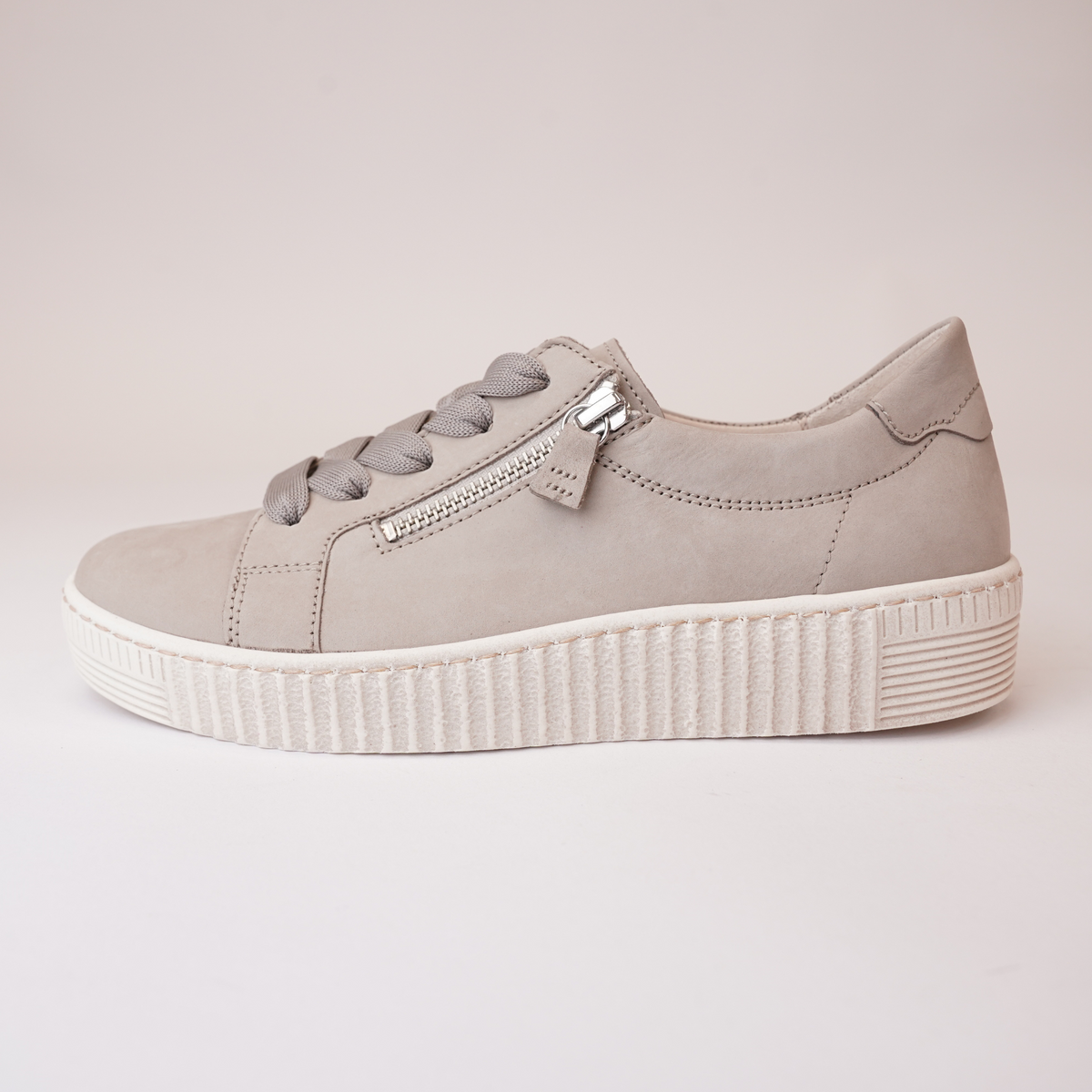 Amelia Linen Nubuck Leather Sneakers - GABOR | Shouz