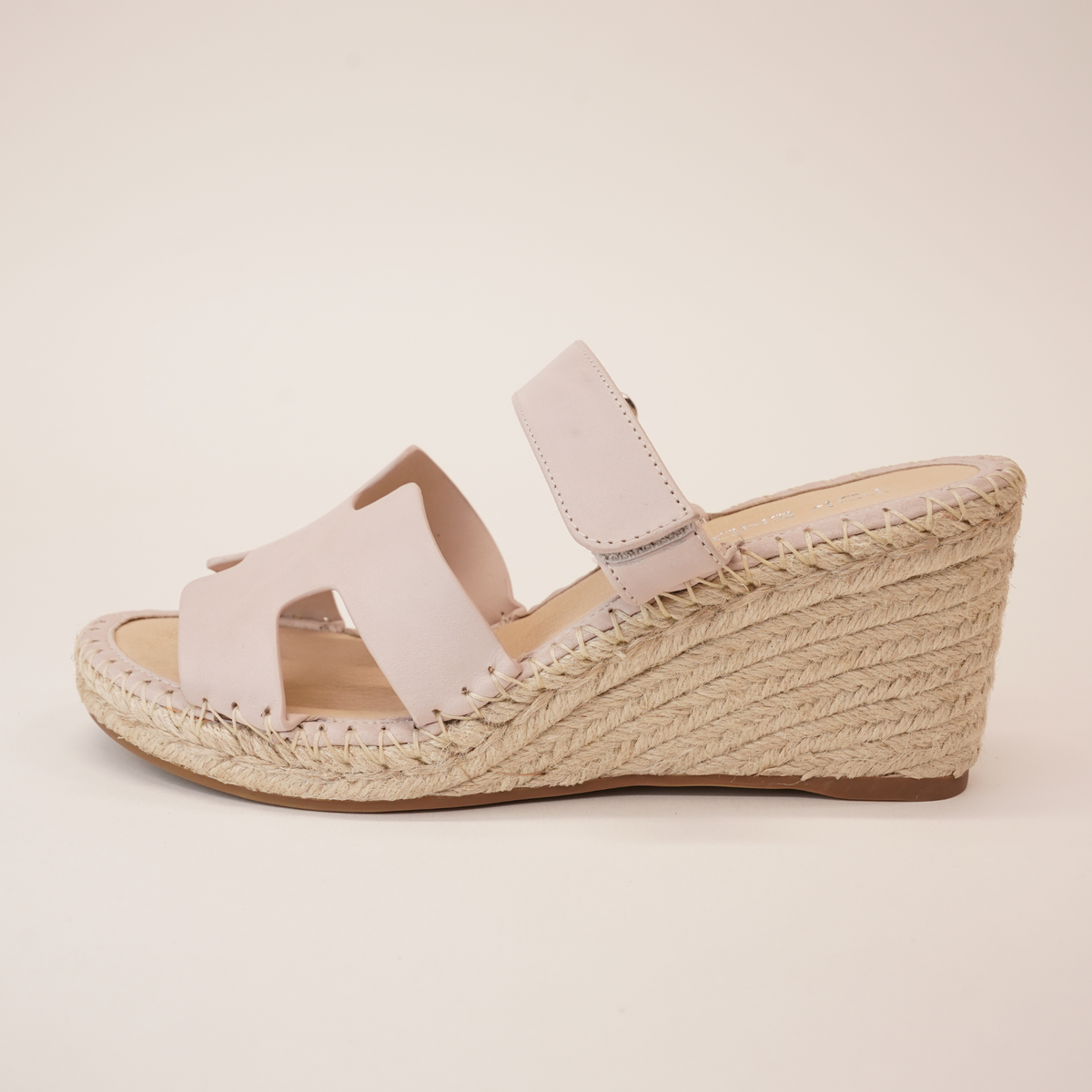 Goran Nude Leather Espadrille Wedges - TOP END | Shouz
