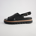 Sasi Black Leather Sandals
