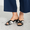 Hetti Black/ White Patent Leather Heels
