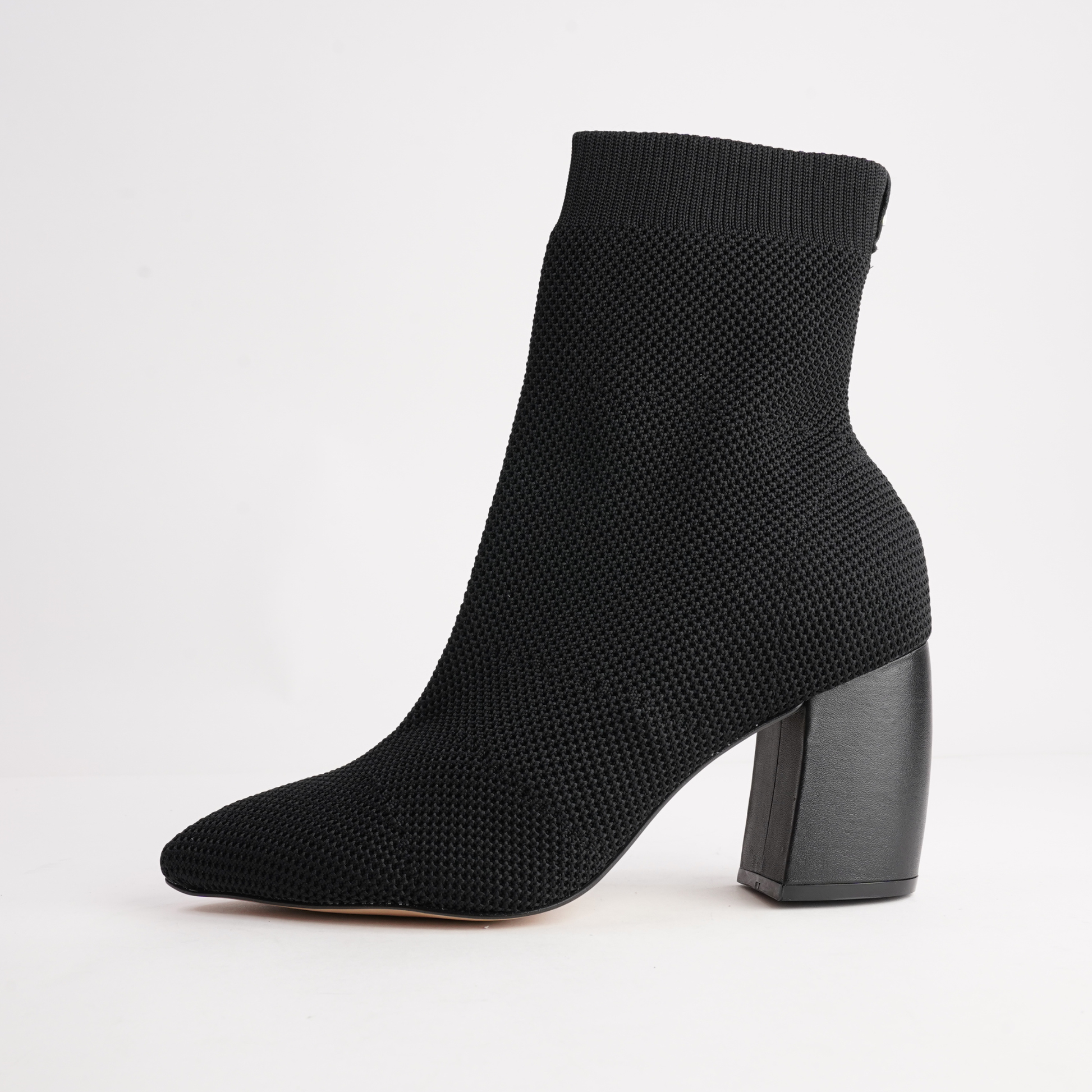 147240 Black Knit Ankle Boot - CARRANO | Shouz