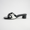 Hetti Black/ White Patent Leather Heels