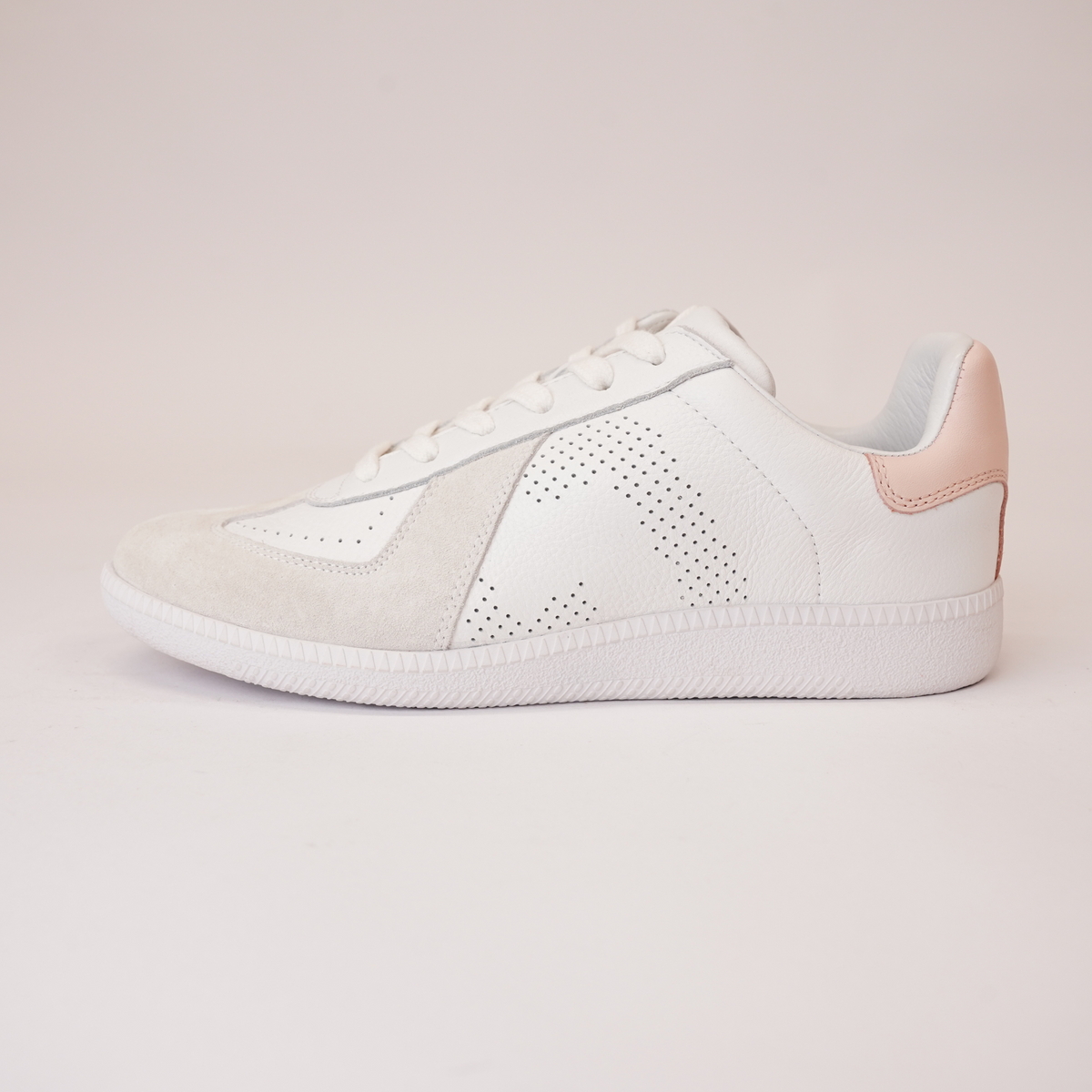 Pace 2 White/snow Pink Leather Sneakers