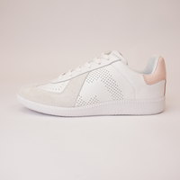 Pace 2 White/Snow Pink Leather Sneakers