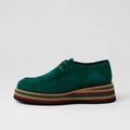 Gnota Forest Suede/ Forest and Tan Multi Sole Flats