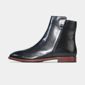 Pheonix Black Leather Ankle Boots