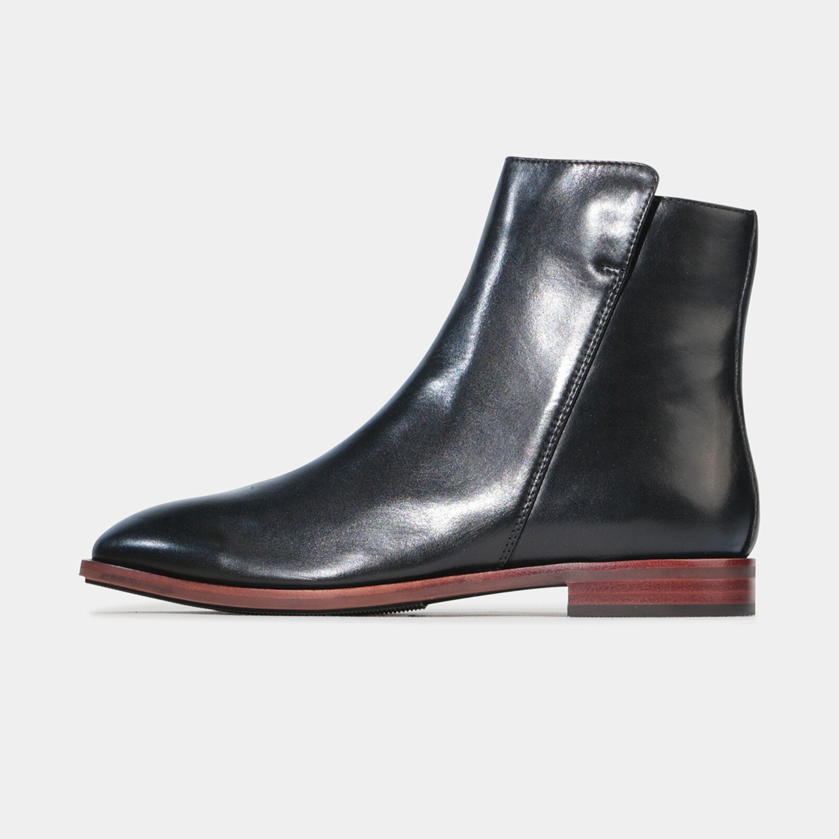 Pheonix Black Leather Ankle Boots - EOS FOOTWEAR | Shouz