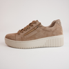 Kees Light Choc Suede Leather Sneakers