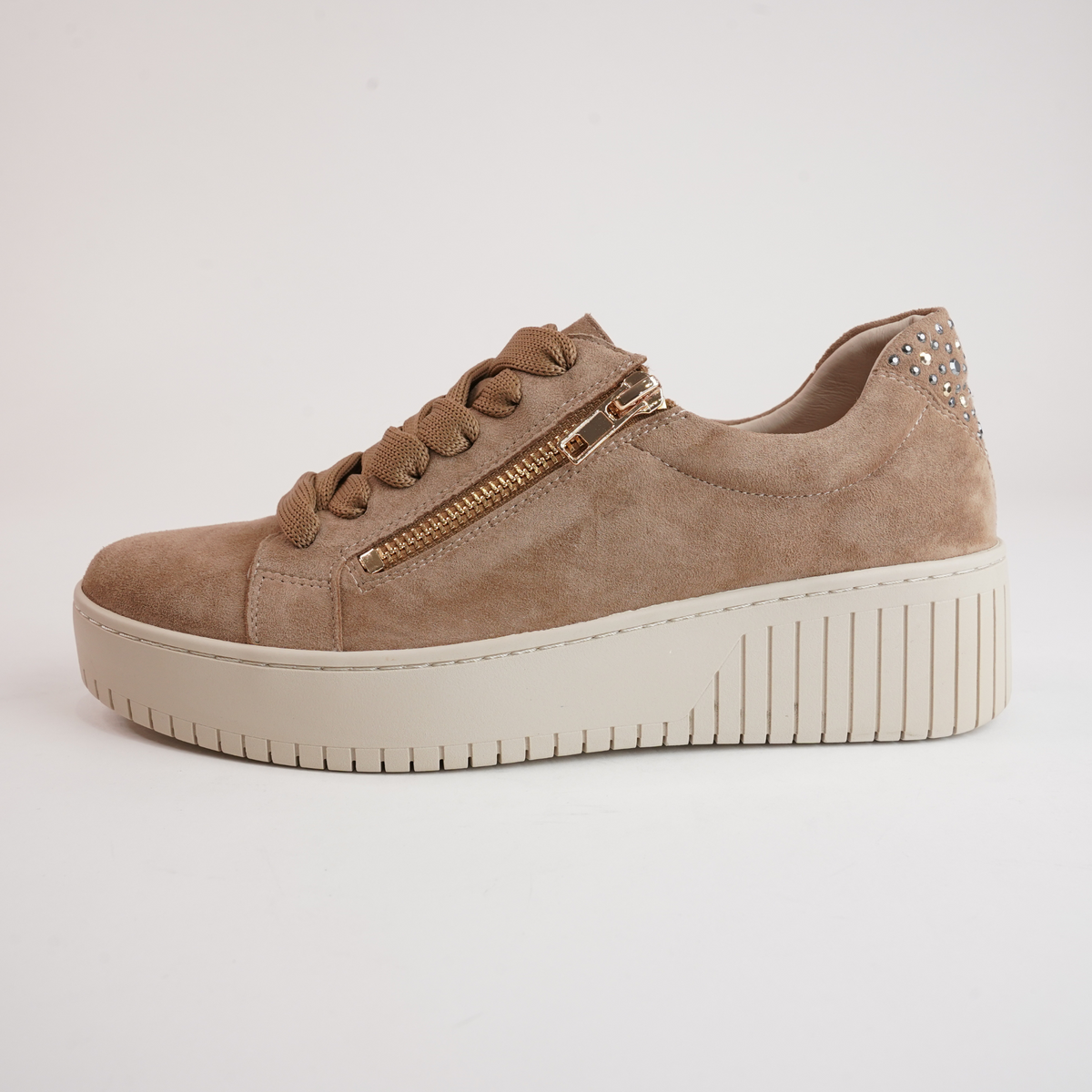 Kees Light Choc Suede Leather Sneakers - DJANGO AND JULIETTE | Shouz