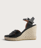 Sophia Doya Negro Espadrille Wedges