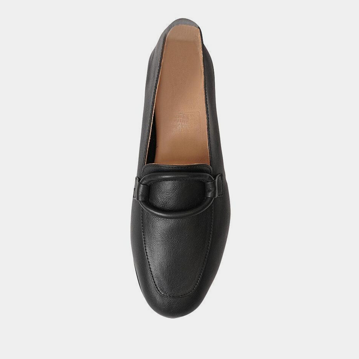 Joanne Black Leather Loafers - SALA | Shouz
