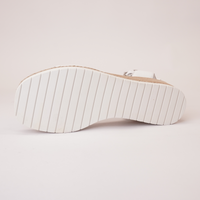 Irish White Leather Sandals