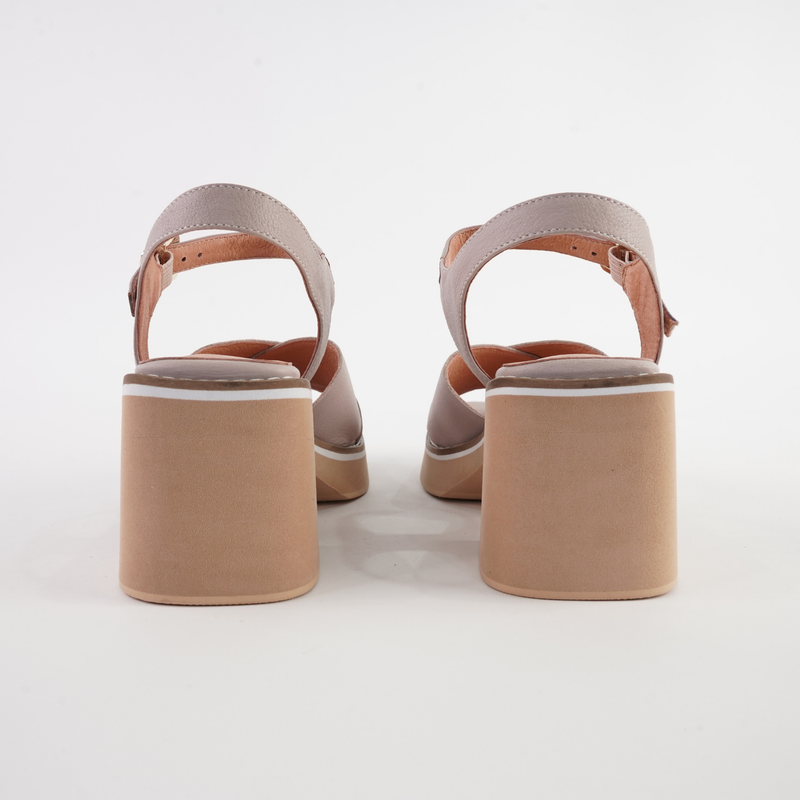 Jemi Cafe Leather Heels