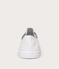 Oskher White Leather Sneakers