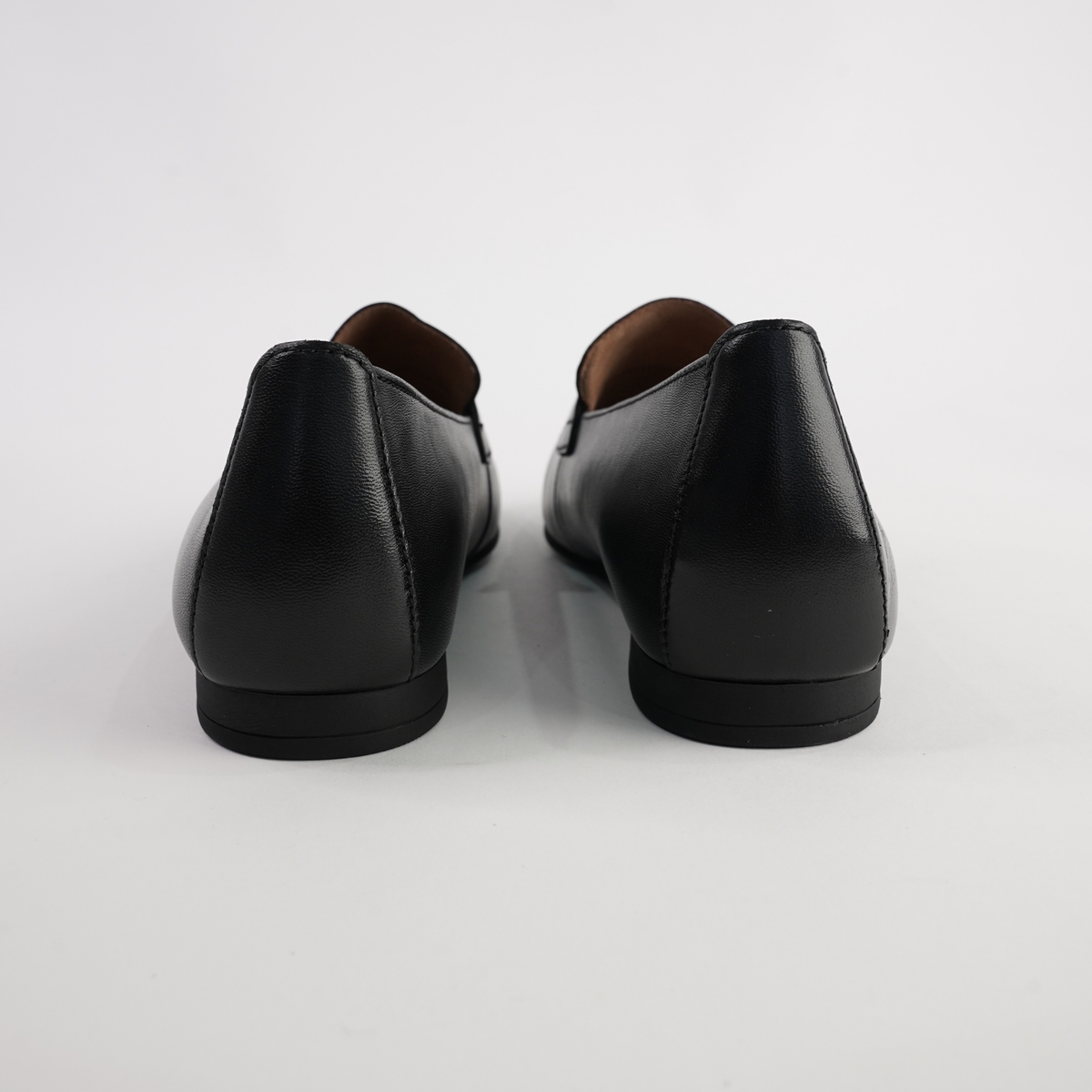 Eleanor Black Leather Loafers - GABOR | Shouz