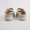 Rita Creme Leather Slides