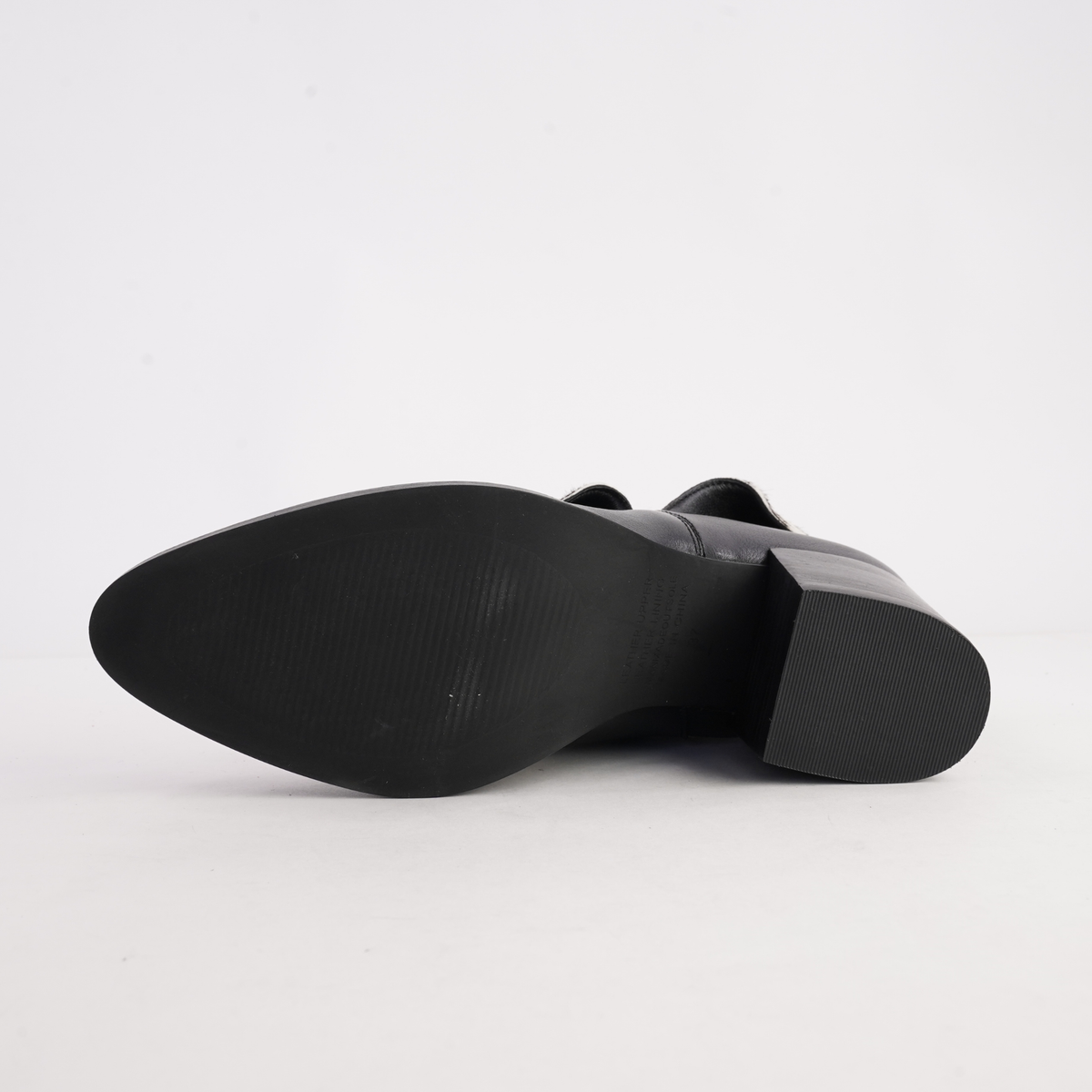 Zenon Black Leather/ Black and White Zebra Pony Ankle Boots - DJANGO AND JULIETTE | Shouz