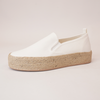 Candi White Espadrille Flats