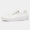 Amelia White Leather Sneakers