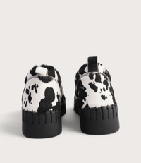 Breeza Black and White/Cow Pony/Black Sole Sneakers