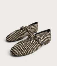 Santalum Black Ballet Flats