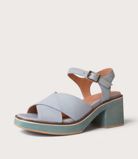 Jemi Denim Leather Heels