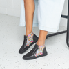 Regan Black Picasso Leather Ankle Boots