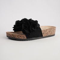 Corsage Black Slides