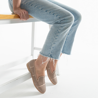 Alycia Nude Leather Loafers