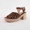 Jemi Tan Leopard Pony Leather Heels