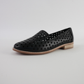 Ariah Black Leather Loafers