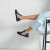 Regan Black Picasso Leather Ankle Boots