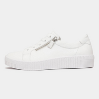 Amelia White Leather Sneakers