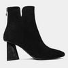 Harini Black Suede Ankle Boots