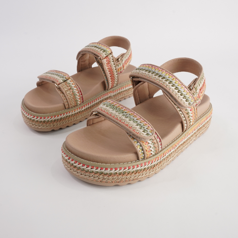Bridgett Natural Multi Sandals
