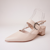 Asten Nude Leather Heels