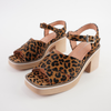 Jemi Tan Leopard Pony Leather Heels