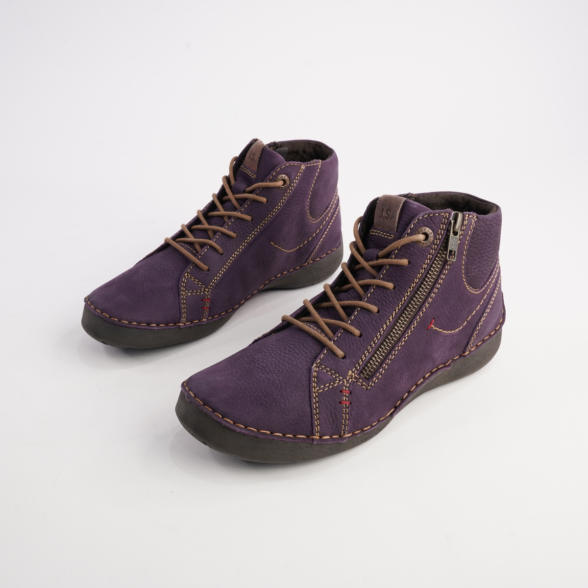 Fergey 67 Purple Ankle Boots - JOSEF SEIBEL | Shouz