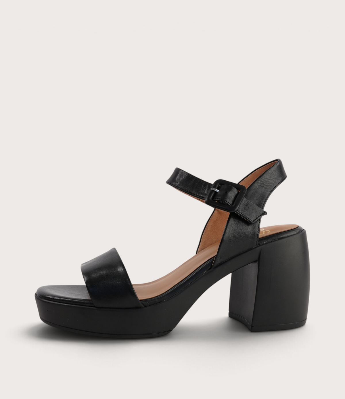 Spice Black Leather Heels - EOS FOOTWEAR | Shouz