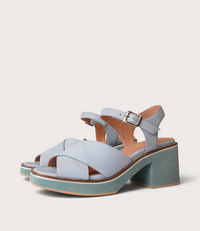 Jemi Denim Leather Heels