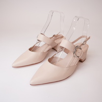 Asten Nude Leather Heels