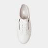 Amelia White Leather Sneakers