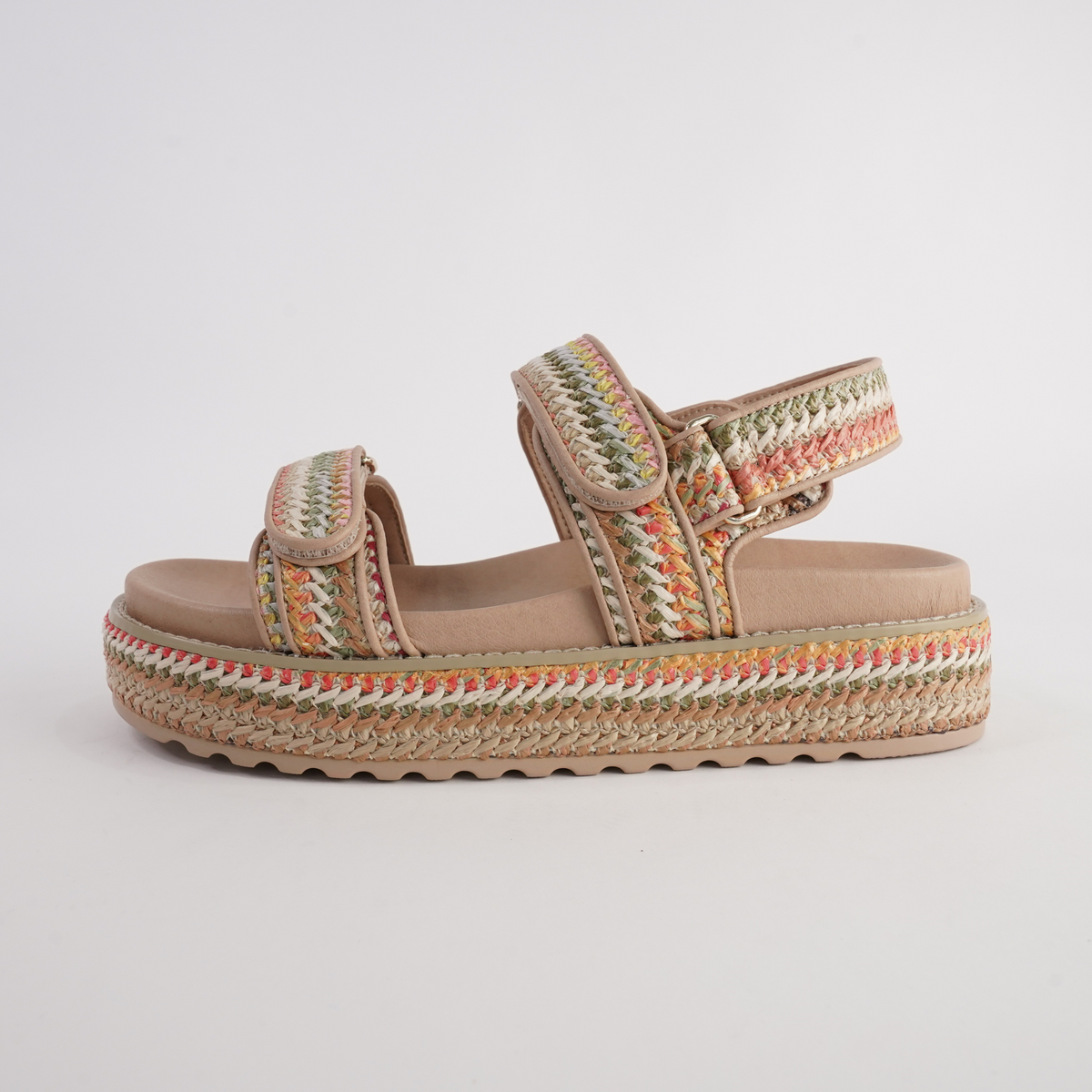 Bridgett Natural Multi Sandals - MOLLINI | Shouz
