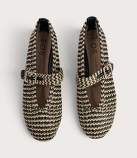 Santalum Black Ballet Flats